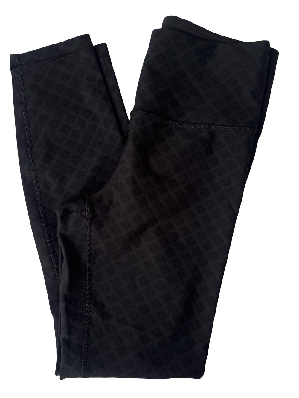 lululemon Women’s Black 3D Jacquard Diamond Train High-Rise Tight 25" Size 8